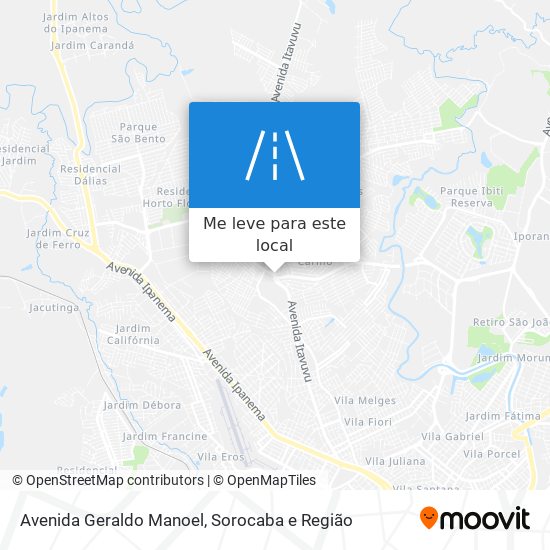 Avenida Geraldo Manoel mapa