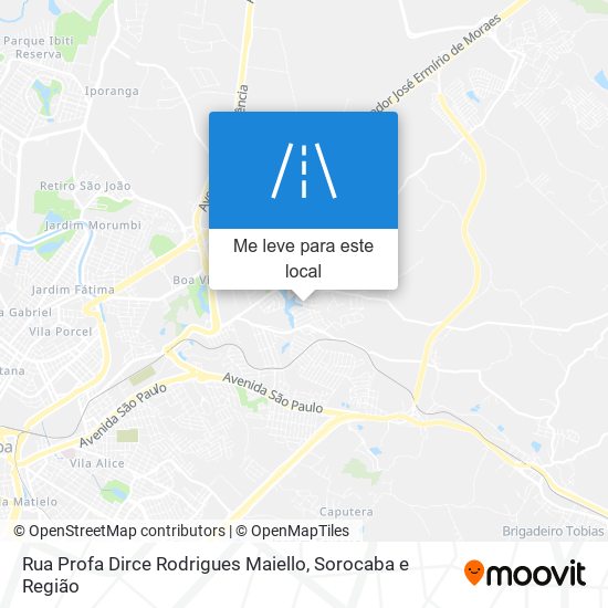 Rua Profa Dirce Rodrigues Maiello mapa