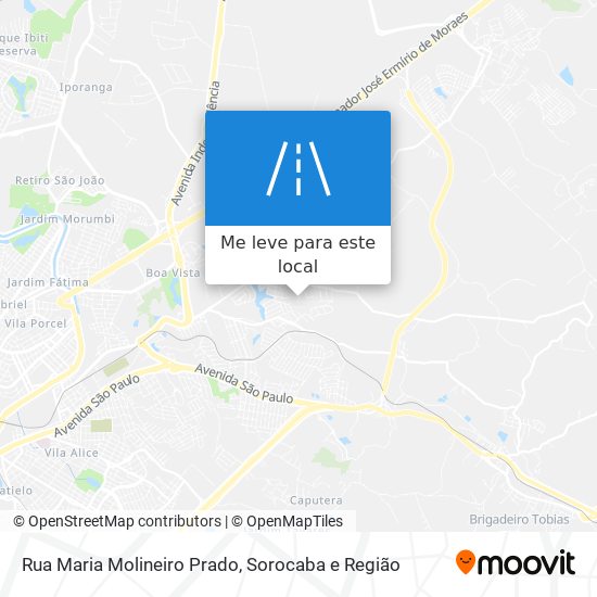 Rua Maria Molineiro Prado mapa