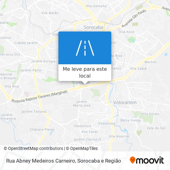 Rua Abney Medeiros Carneiro mapa