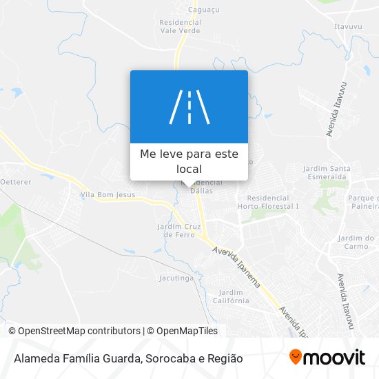 Alameda Família Guarda mapa