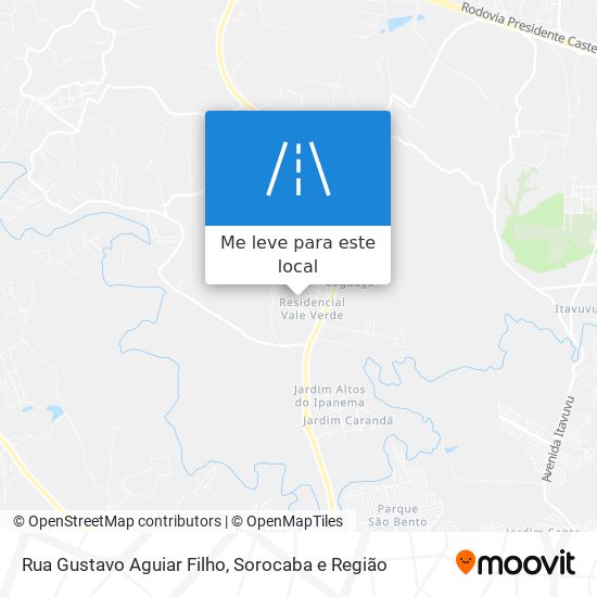 Rua Gustavo Aguiar Filho mapa