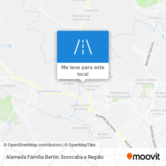 Alameda Família Bertin mapa