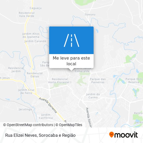 Rua Elizei Neves mapa