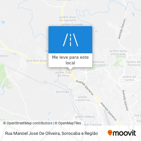 Rua Manoel José De Oliveira mapa