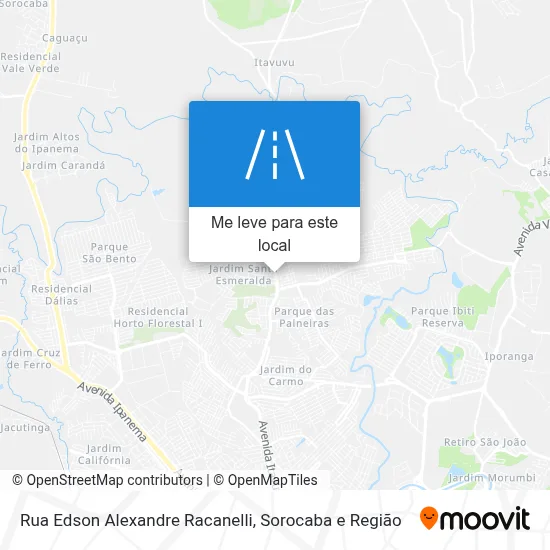 Rua Edson Alexandre Racanelli mapa