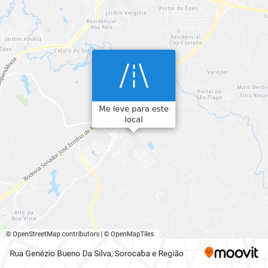 Rua Genézio Bueno Da Silva mapa