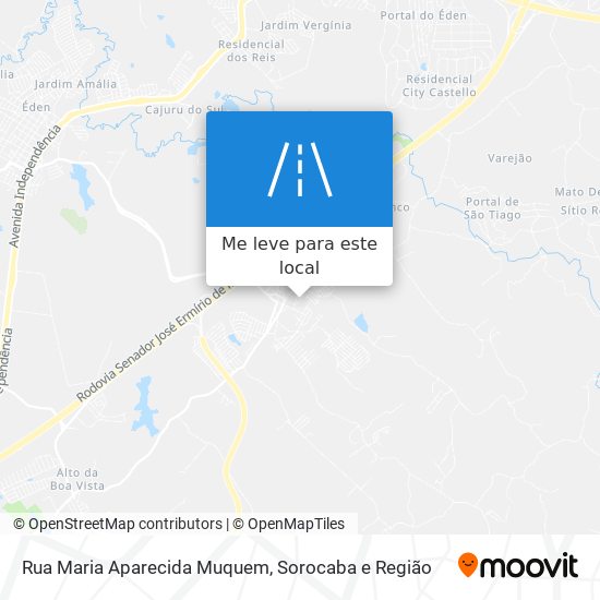 Rua Maria Aparecida Muquem mapa