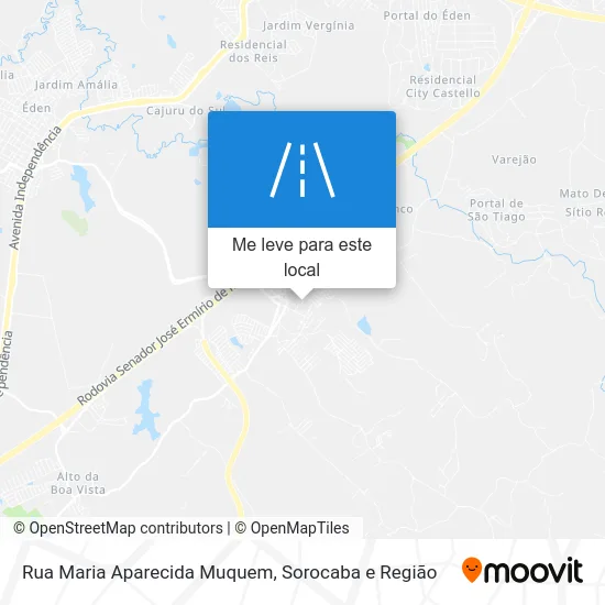 Rua Maria Aparecida Muquem mapa