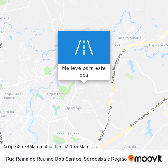 Rua Reinaldo Raulino Dos Santos mapa