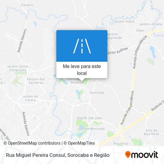 Rua Miguel Pereira Consul mapa