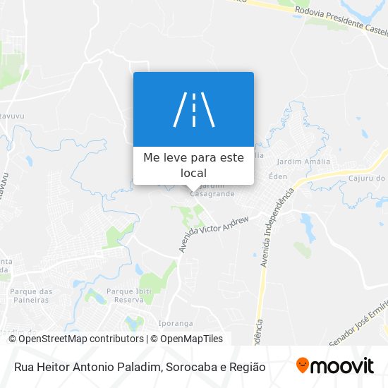 Rua Heitor Antonio Paladim mapa