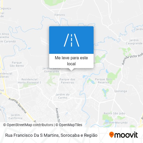 Rua Francisco Da S Martins mapa