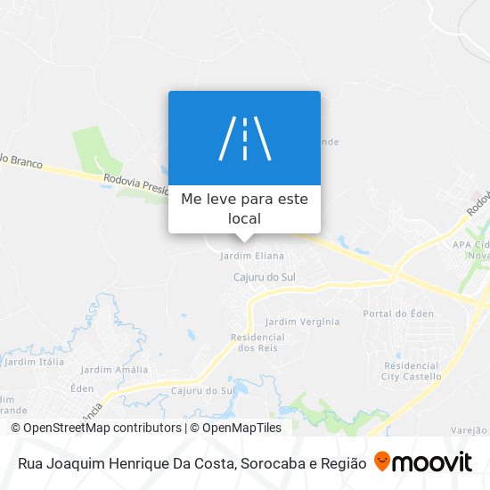 Rua Joaquim Henrique Da Costa mapa