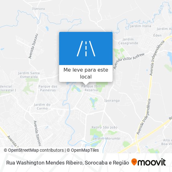 Rua Washington Mendes Ribeiro mapa