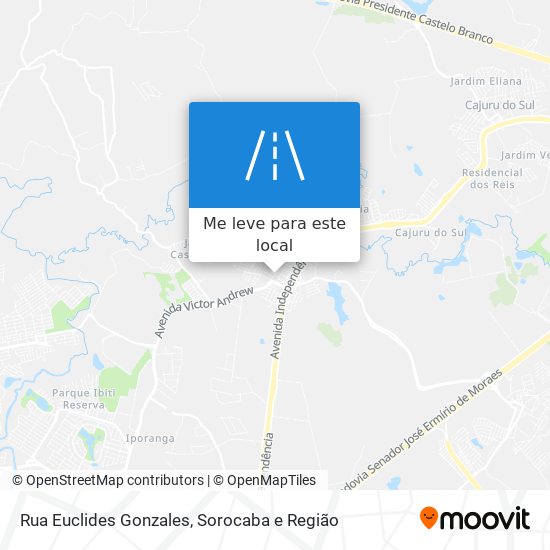 Rua Euclides Gonzales mapa