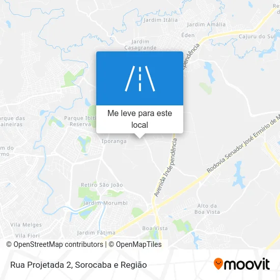 Rua Projetada 2 mapa