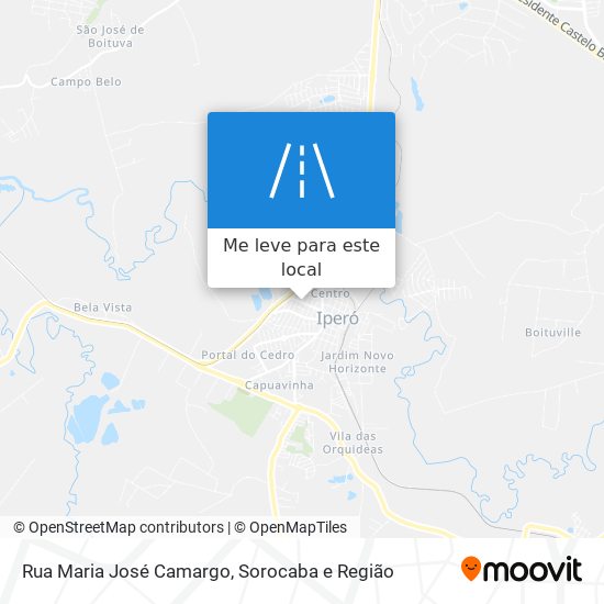 Rua Maria José Camargo mapa