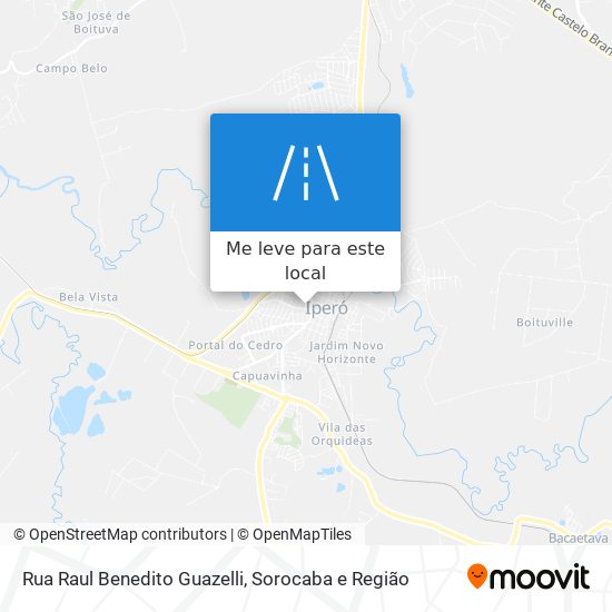 Rua Raul Benedito Guazelli mapa