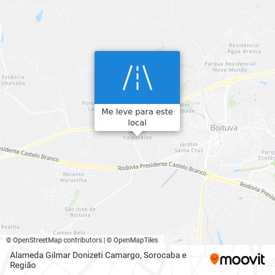 Alameda Gilmar Donizeti Camargo mapa