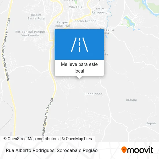 Rua Alberto Rodrigues mapa