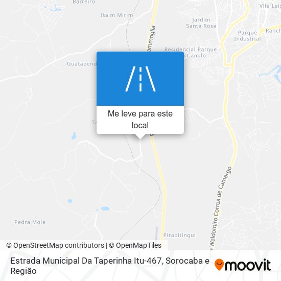 Estrada Municipal Da Taperinha Itu-467 mapa