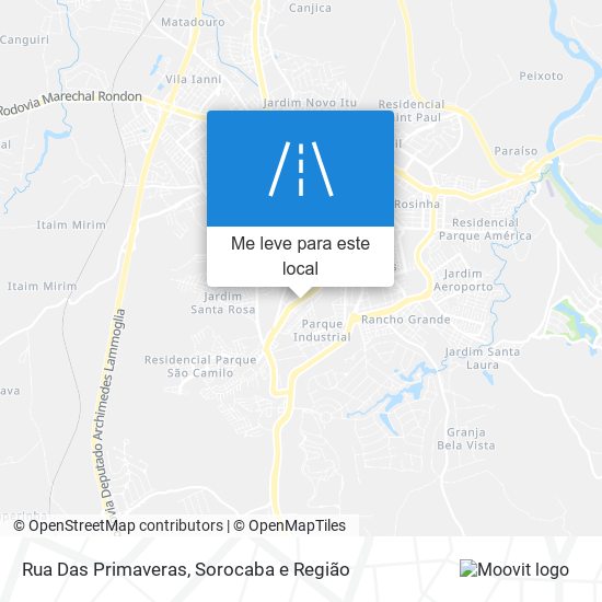 Rua Das Primaveras mapa