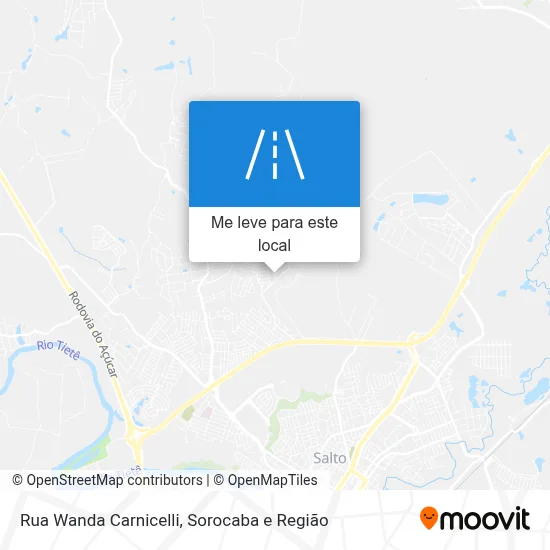 Rua Wanda Carnicelli mapa