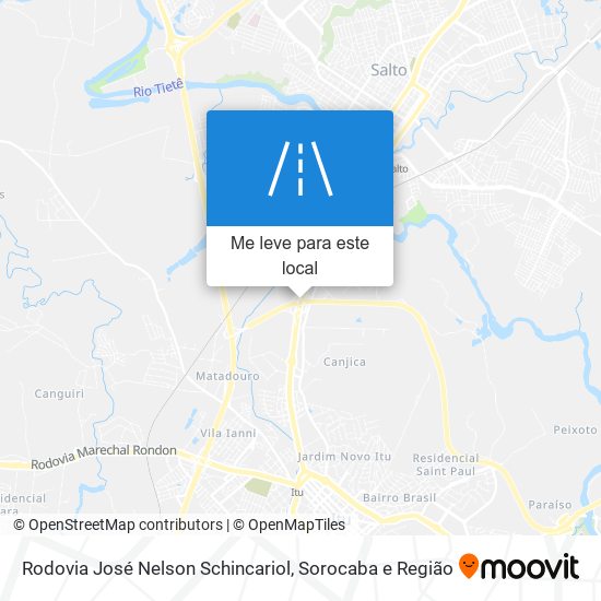 Rodovia José Nelson Schincariol mapa