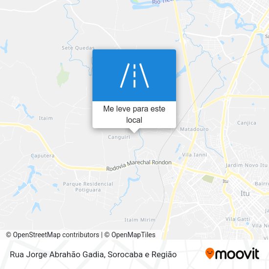 Rua Jorge Abrahão Gadia mapa