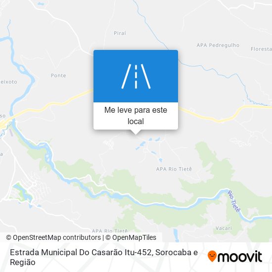 Estrada Municipal Do Casarão Itu-452 mapa