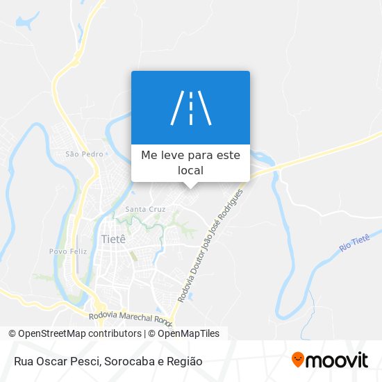 Rua Oscar Pesci mapa