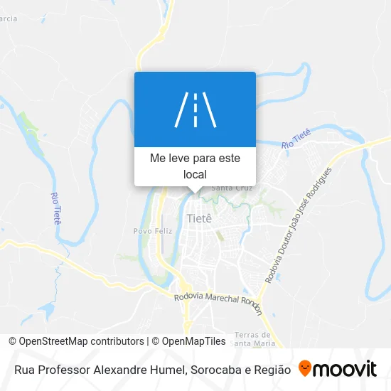 Rua Professor Alexandre Humel mapa
