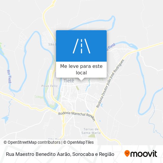 Rua Maestro Benedito Aarão mapa