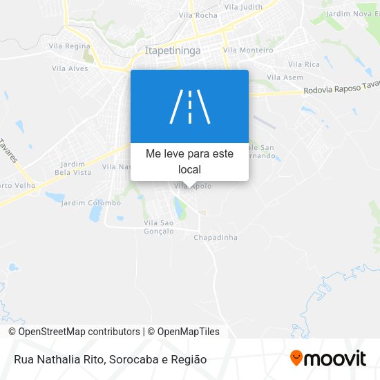 Rua Nathalia Rito mapa