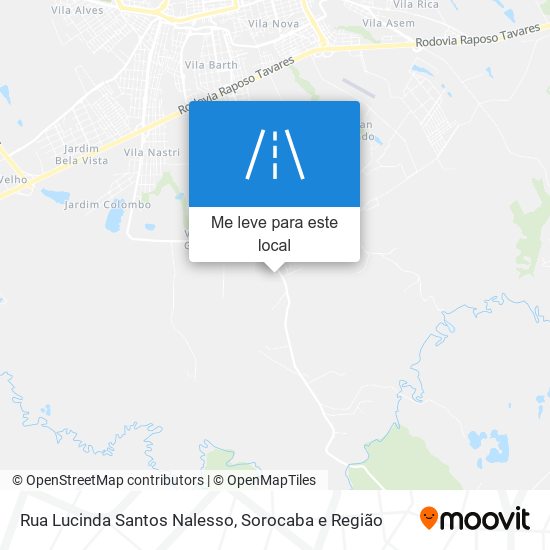 Rua Lucinda Santos Nalesso mapa