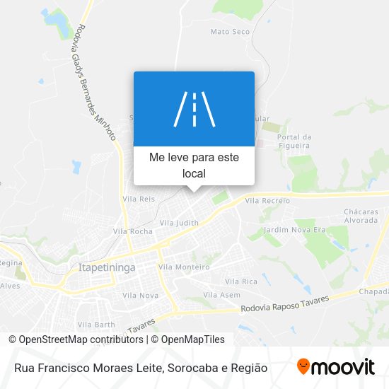 Rua Francisco Moraes Leite mapa