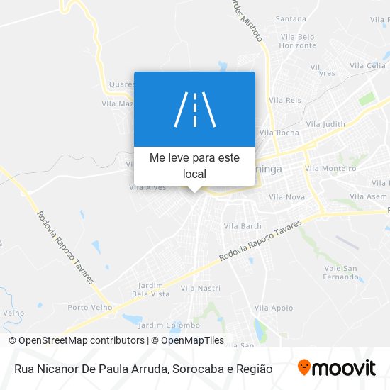 Rua Nicanor De Paula Arruda mapa