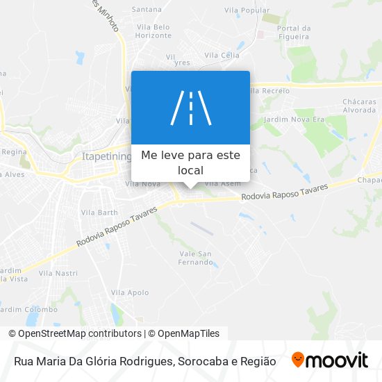 Rua Maria Da Glória Rodrigues mapa