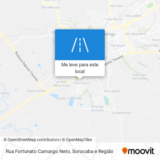 Rua Fortunato Camargo Neto mapa