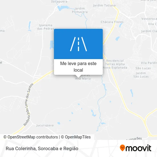 Rua Colerinha mapa