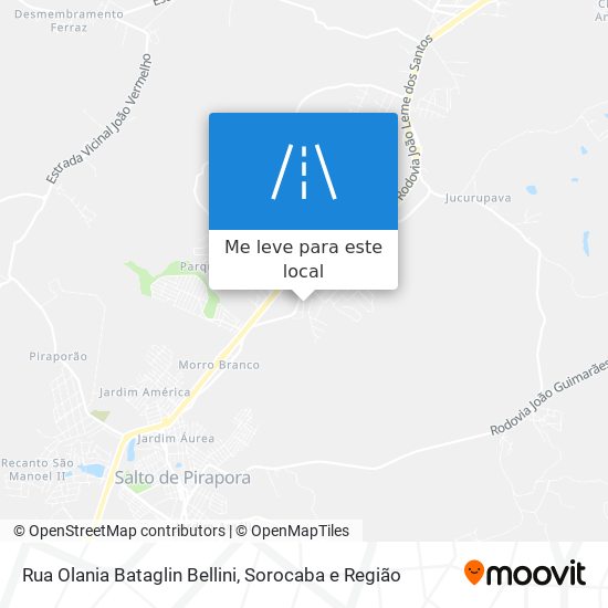 Rua Olania Bataglin Bellini mapa