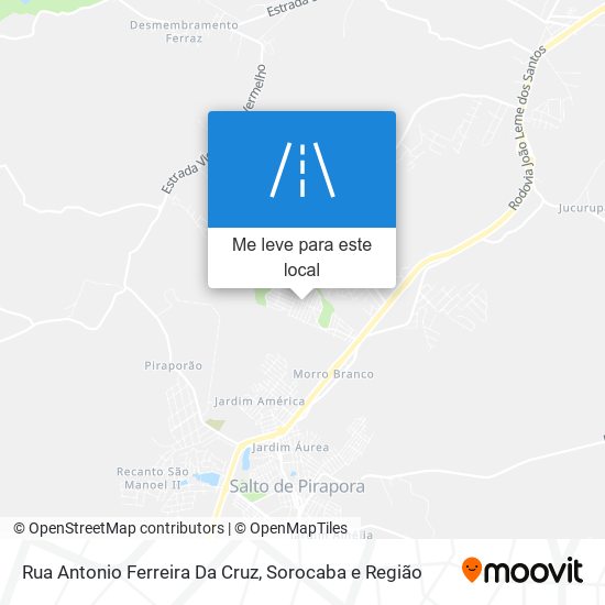 Rua Antonio Ferreira Da Cruz mapa