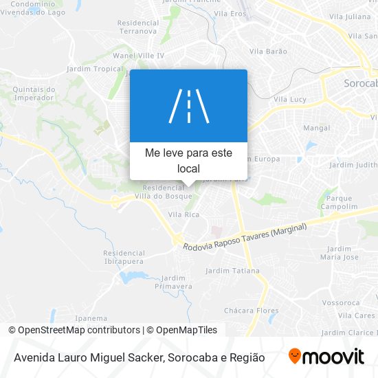 Avenida Lauro Miguel Sacker mapa