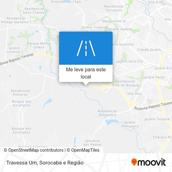 Travessa Um mapa