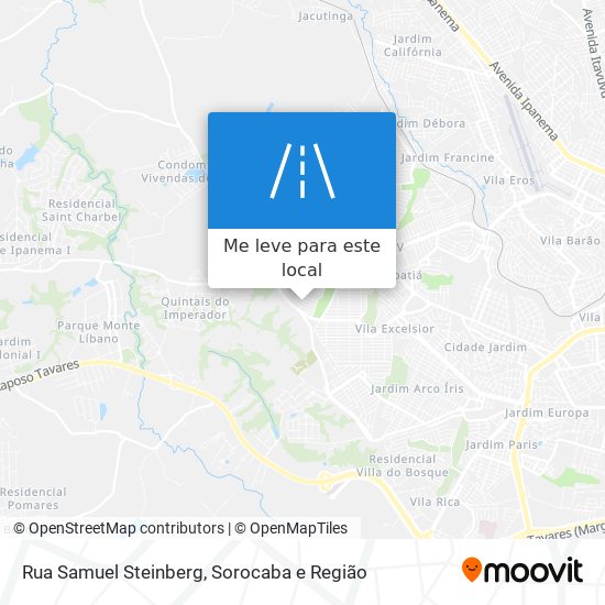 Rua Samuel Steinberg mapa