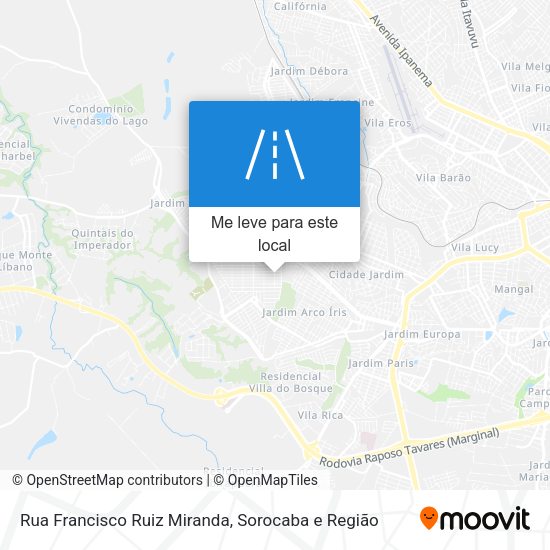Rua Francisco Ruiz Miranda mapa