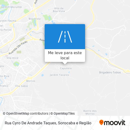 Rua Cyro De Andrade Taques mapa