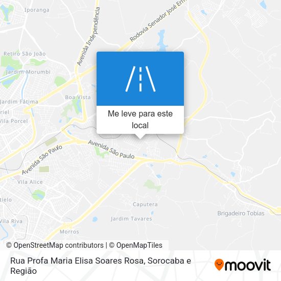Rua Profa Maria Elisa Soares Rosa mapa