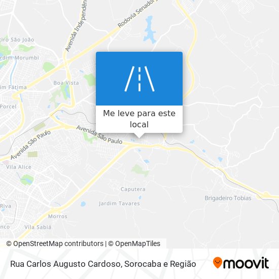 Rua Carlos Augusto Cardoso mapa